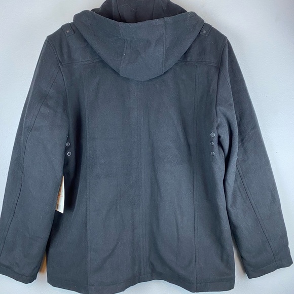 NWT Alpine Swiss Zipper Snap 4 pocket Wool LS coat size Small - Picture 5 of 14